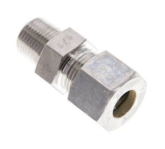 3/8'' NPT Male x 12S Stainless steel Straight Compression Fitting 630 Bar DIN 2353