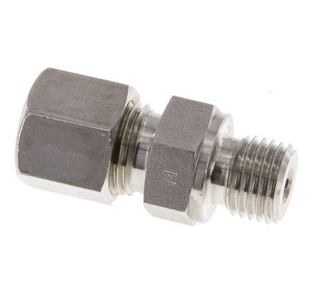 M14x1,5 Mâle x 8S Raccord à compression droit en acier inoxydable 630 Bar DIN 2353