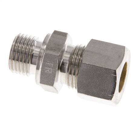 M16x1.5 Mâle x 12L Raccord à compression droit en acier inoxydable 315 Bar DIN 2353