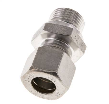 M18x1.5 Mâle x 12L Raccord à compression droit en acier inoxydable 315 Bar DIN 2353