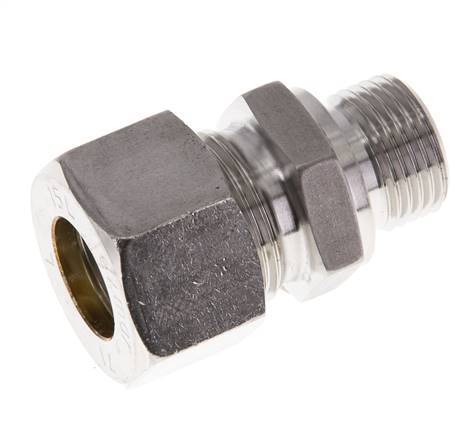 M18x1.5 Mâle x 15L Raccord à compression droit en acier inoxydable 315 Bar DIN 2353