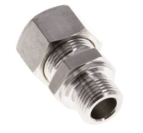 M18x1.5 Mâle x 15L Raccord à compression droit en acier inoxydable 315 Bar DIN 2353