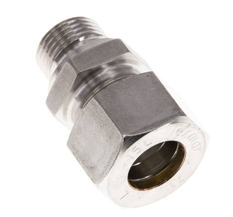 M18x1.5 Mâle x 15L Raccord à compression droit en acier inoxydable 315 Bar DIN 2353