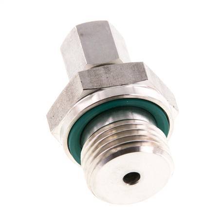 G 1/2'' mâle x 6L Raccord à compression droit en acier inoxydable avec joint FKM 315 Bar DIN 2353