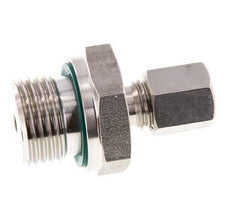 G 1/2'' mâle x 6L Raccord à compression droit en acier inoxydable avec joint FKM 315 Bar DIN 2353