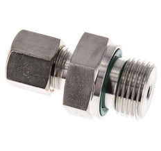 G 1/2'' mâle x 8S Raccord à compression droit en acier inoxydable avec joint FKM 630 Bar DIN 2353