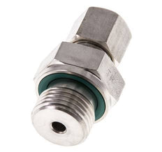 G 1/2'' mâle x 8S Raccord à compression droit en acier inoxydable avec joint FKM 630 Bar DIN 2353