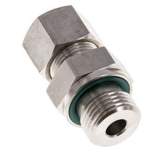 G 1/2'' Male x 12S Stainless steel Straight Compression Fitting with FKM Seal 630 Bar DIN 2353