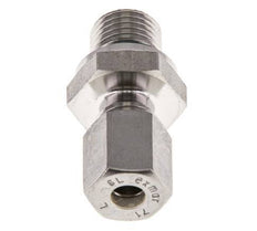 G Raccord à compression droit 1/4'' mâle x 6L en acier inoxydable avec joint FKM 315 Bar DIN 2353