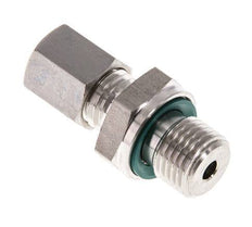 G Raccord à compression droit 1/4'' mâle x 6L en acier inoxydable avec joint FKM 315 Bar DIN 2353