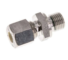 G Raccord à compression droit 1/4'' mâle x 8L en acier inoxydable avec joint FKM 315 Bar DIN 2353