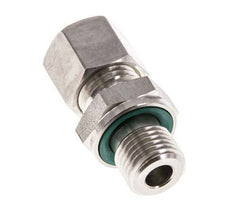 G Raccord à compression droit 1/4'' mâle x 8L en acier inoxydable avec joint FKM 315 Bar DIN 2353