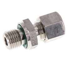 G Raccord à compression droit 1/4'' mâle x 8L en acier inoxydable avec joint FKM 315 Bar DIN 2353