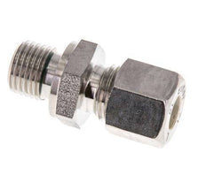 G Raccord à compression droit 1/4'' mâle x 8L en acier inoxydable avec joint FKM 315 Bar DIN 2353