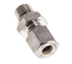 G Raccord à compression droit 1/4'' mâle x 8L en acier inoxydable avec joint FKM 315 Bar DIN 2353