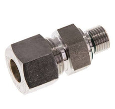 G 1/4'' Male x 12S Stainless steel Straight Compression Fitting with FKM Seal 630 Bar DIN 2353