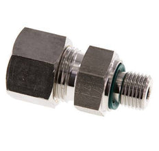 G 1/4'' mâle x 12S Raccord à compression droit en acier inoxydable avec joint FKM 630 Bar DIN 2353