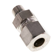 G 1/4'' mâle x 12S Raccord à compression droit en acier inoxydable avec joint FKM 630 Bar DIN 2353