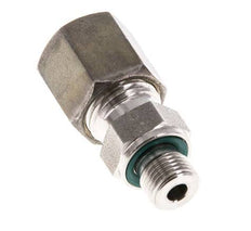 G 1/8'' mâle x 6S Raccord à compression droit en acier inoxydable avec joint FKM 630 Bar DIN 2353