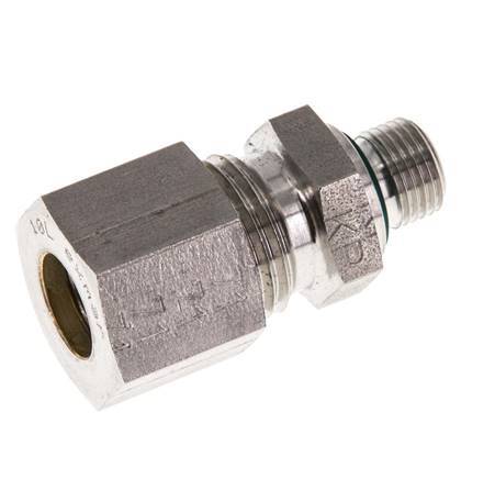 G 1/8'' mâle x 10L Raccord à compression droit en acier inoxydable avec joint FKM 315 Bar DIN 2353