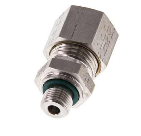 G 1/8'' mâle x 10L Raccord à compression droit en acier inoxydable avec joint FKM 315 Bar DIN 2353