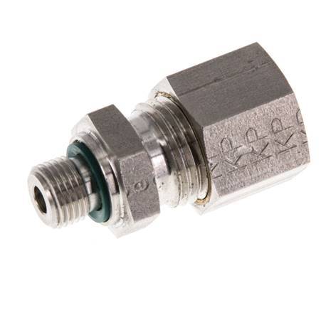 G 1/8'' mâle x 10L Raccord à compression droit en acier inoxydable avec joint FKM 315 Bar DIN 2353