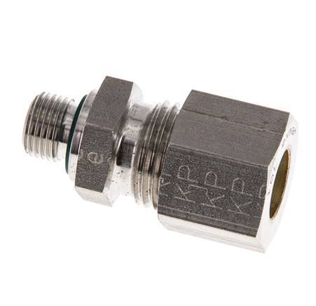 G 1/8'' mâle x 10L Raccord à compression droit en acier inoxydable avec joint FKM 315 Bar DIN 2353