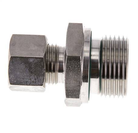 G 3/4'' mâle x 12L Raccord à compression droit en acier inoxydable avec joint FKM 315 Bar DIN 2353