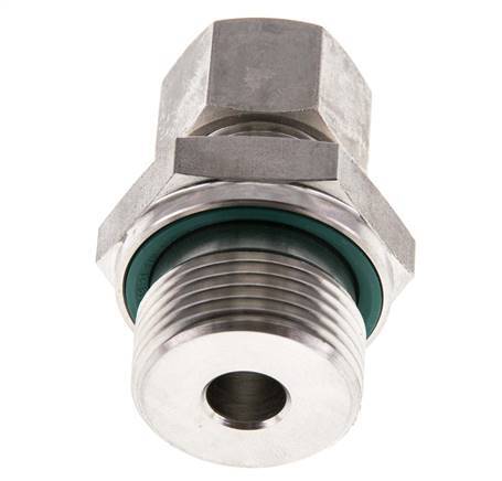 G 3/4'' mâle x 12L Raccord à compression droit en acier inoxydable avec joint FKM 315 Bar DIN 2353