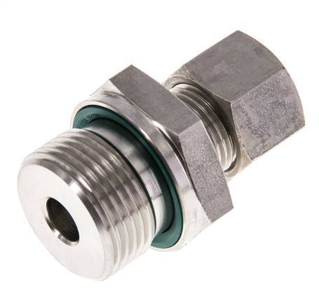 G 3/4'' mâle x 12L Raccord à compression droit en acier inoxydable avec joint FKM 315 Bar DIN 2353