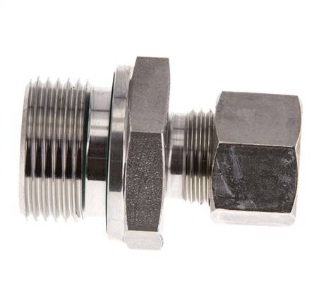 G 3/4'' mâle x 12L Raccord à compression droit en acier inoxydable avec joint FKM 315 Bar DIN 2353