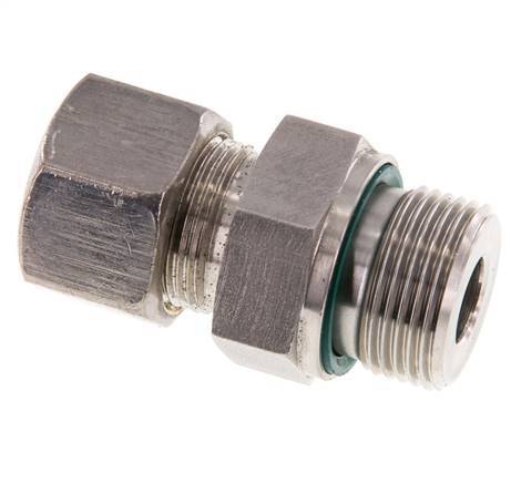 G 3/4'' mâle x 16S Raccord à compression droit en acier inoxydable avec joint FKM 400 Bar DIN 2353
