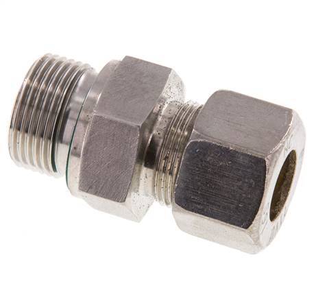 G 3/4'' mâle x 16S Raccord à compression droit en acier inoxydable avec joint FKM 400 Bar DIN 2353
