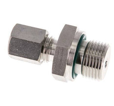 G 3/8'' mâle x 6L Raccord à compression droit en acier inoxydable avec joint FKM 315 Bar DIN 2353