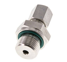 G 3/8'' mâle x 6L Raccord à compression droit en acier inoxydable avec joint FKM 315 Bar DIN 2353