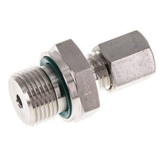 G 3/8'' mâle x 6L Raccord à compression droit en acier inoxydable avec joint FKM 315 Bar DIN 2353