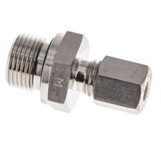 G 3/8'' mâle x 6L Raccord à compression droit en acier inoxydable avec joint FKM 315 Bar DIN 2353
