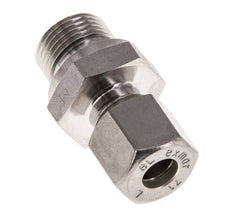 G 3/8'' mâle x 8L Raccord à compression droit en acier inoxydable avec joint FKM 315 Bar DIN 2353