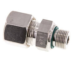 G 3/8'' mâle x 14S Raccord à compression droit en acier inoxydable avec joint FKM 630 Bar DIN 2353