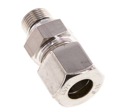 G 3/8'' mâle x 14S Raccord à compression droit en acier inoxydable avec joint FKM 630 Bar DIN 2353