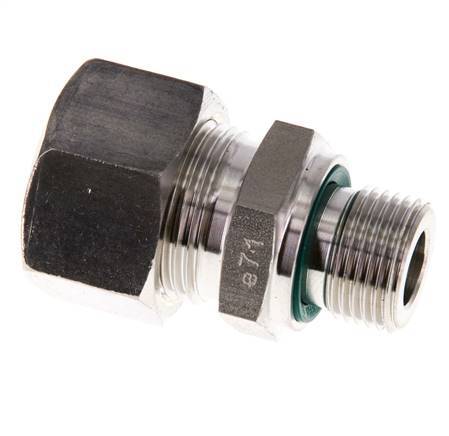 G 3/8'' mâle x 15L Raccord à compression droit en acier inoxydable avec joint FKM 315 Bar DIN 2353
