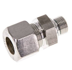 G 3/8'' mâle x 16S Raccord à compression droit en acier inoxydable avec joint FKM 400 Bar DIN 2353