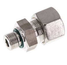 G 3/8'' mâle x 16S Raccord à compression droit en acier inoxydable avec joint FKM 400 Bar DIN 2353
