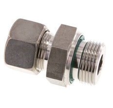 G 1'' mâle x 20S Raccord à compression droit en acier inoxydable avec joint FKM 400 Bar DIN 2353