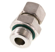 G 1'' mâle x 20S Raccord à compression droit en acier inoxydable avec joint FKM 400 Bar DIN 2353