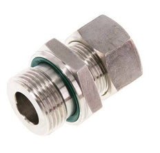 G 1'' Male x 22L Stainless steel Straight Compression Fitting with FKM Seal 160 Bar DIN 2353