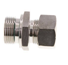 G 1'' mâle x 22L Raccord à compression droit en acier inoxydable avec joint FKM 160 Bar DIN 2353