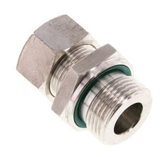G 1'' mâle x 22L Raccord à compression droit en acier inoxydable avec joint FKM 160 Bar DIN 2353