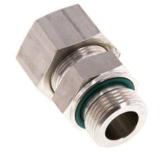 G 1'' mâle x 25S Raccord à compression droit en acier inoxydable avec joint FKM 400 Bar DIN 2353