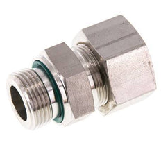 G 1'' mâle x 25S Raccord à compression droit en acier inoxydable avec joint FKM 400 Bar DIN 2353